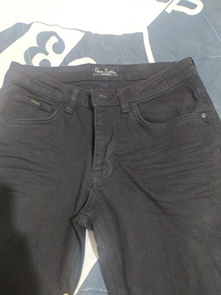 erkek siyah kot pantolon Pierre Cardin