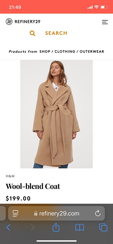 Camel Palto Monteco (XS, S bedene olur)