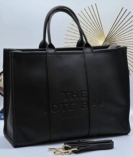 Siyah Deri ToteBag A kalite çanta