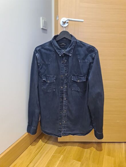 Zara Erkek Jean Gömlek
