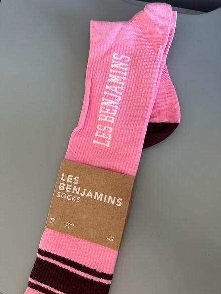 Les Benjamins Pembe Orijinal Çorap