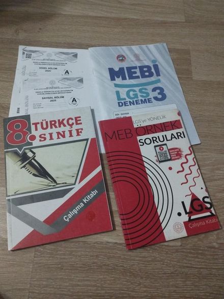 LGS meb çalışma kitabı örnek sorular