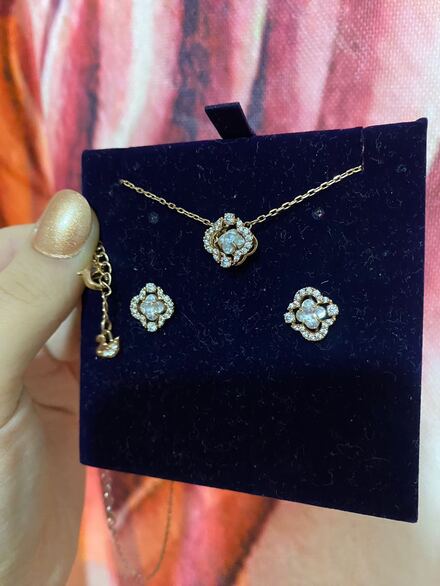 Swarovski Rose Gold set