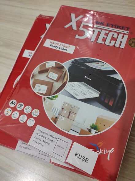 Hazır Etiket X5TECH BK-2000 A4 Kuşe