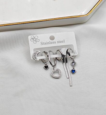 Çelikonline Set Küpe 316L