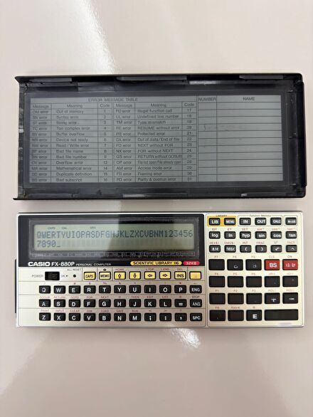 Casio FX-880P Hesap Makinesi