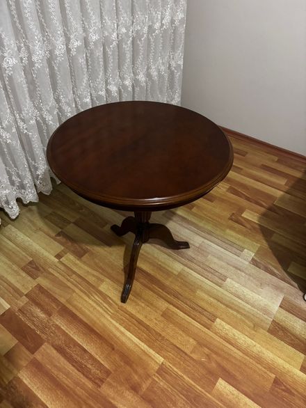 Ahşap Yuvarlak Sehpa