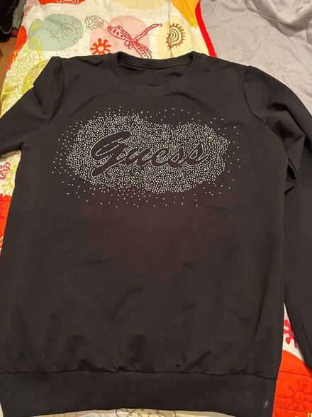 Guess logolu taşlı sweat