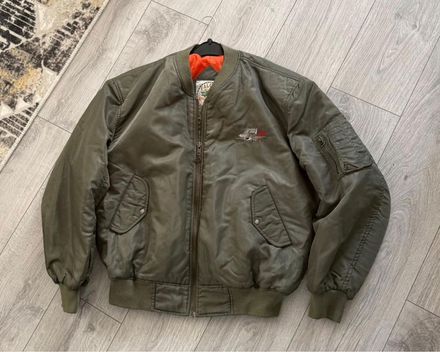 Erkek Haki Bomber Mont