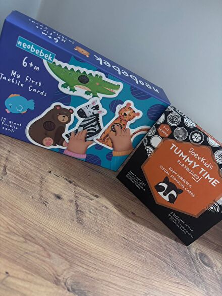 Tummy time ve dokun hisset kartları