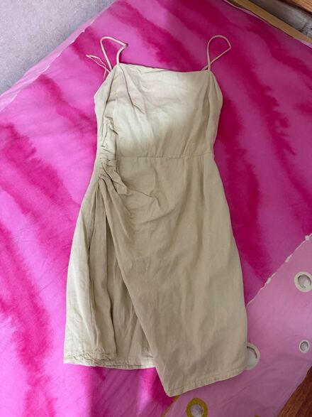 American vintage keten elbise