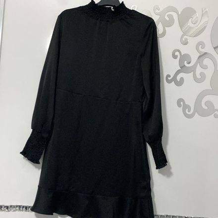 Saten tunik elbise