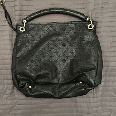 vintage Louis Vuitton Siyah Kol Çantası