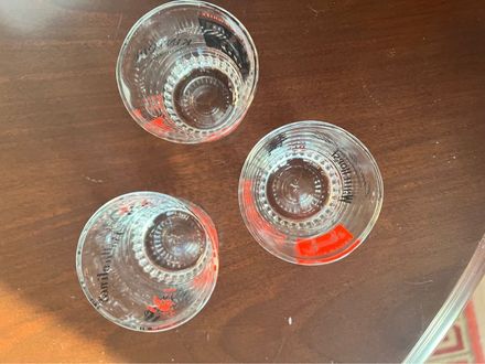 3 adet vintage viski bardağı