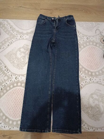 armalife geniş paça kot pantolon
