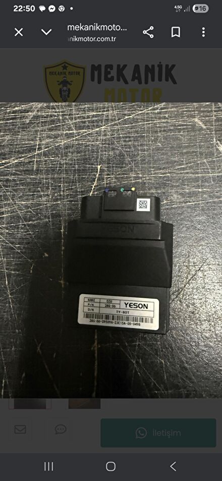 YESON ECU TY-80T Motor Kontrol Ünitesi