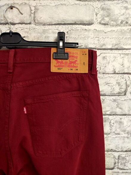 Levi's 501 Bordo Erkek Jeans Meksika