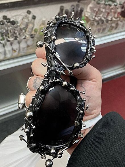 Gotik Punk Piercing Technic Gözlük