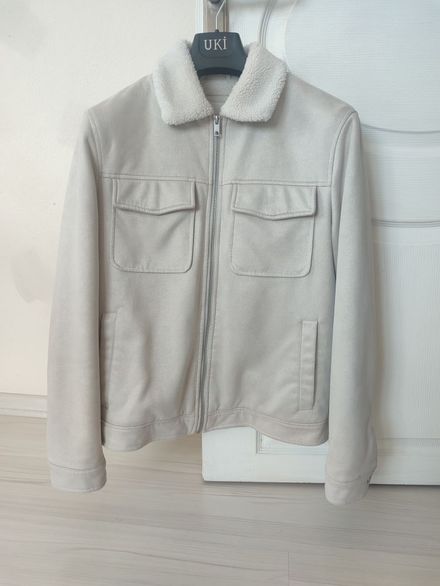 Bej Yaka Bomber Ceket