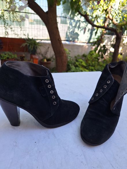 Nine West siyah 36 numara suet bot