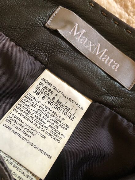 Max Mara deri etek 38