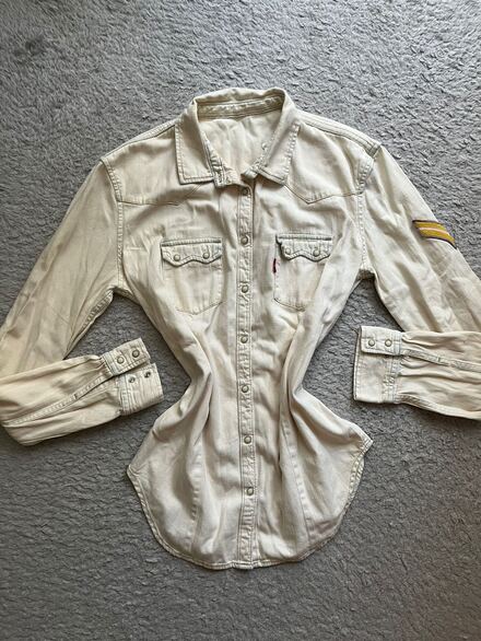 levis y2k vintage kot krem ceket