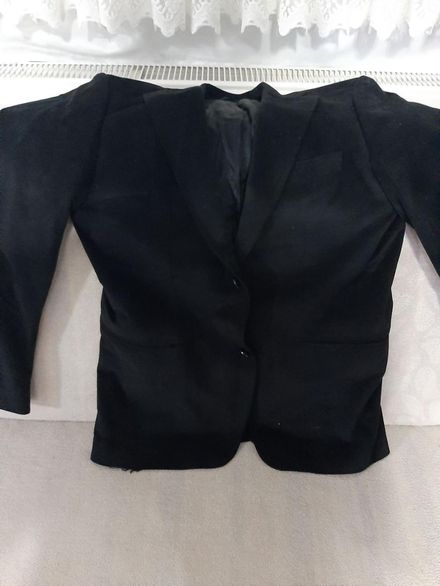 Siyah,kalın (kışlık), kumaş ceket erkek