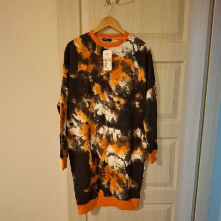 Desenli Sweatshirt Elbise