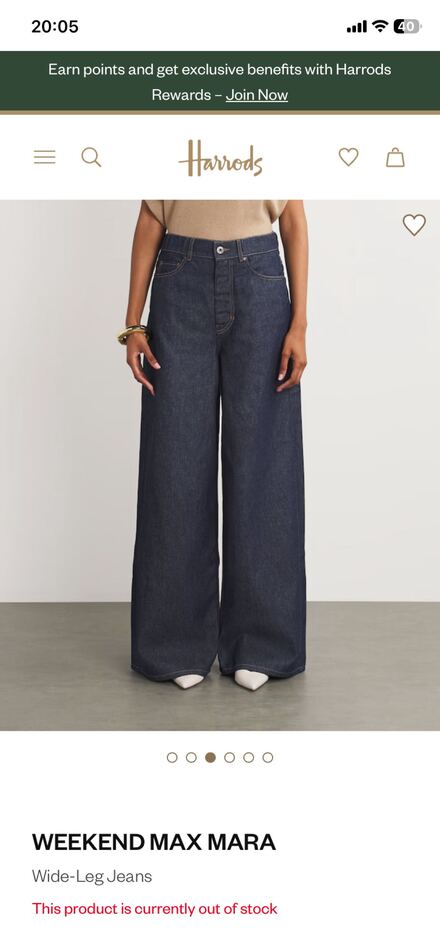 Weekend Max Mara Wide-Leg Jean Pantolon