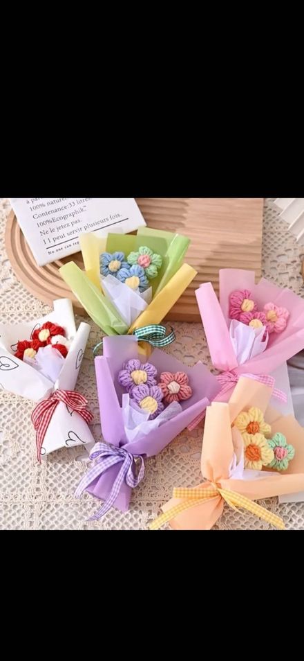 El Yapımı Mini Çiçek Buketi