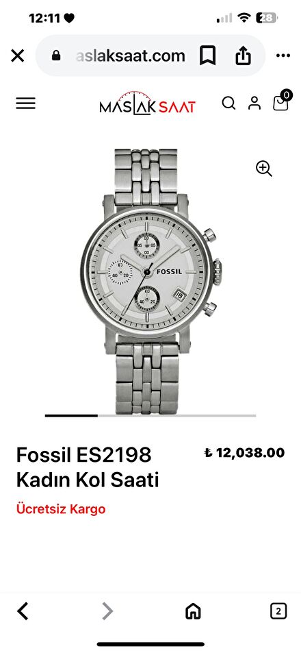 Fossil kadın saat