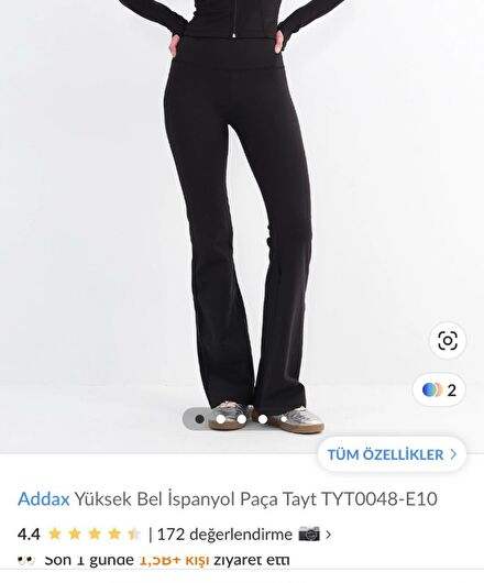 yüksek bel ispanyol paça tayt