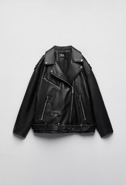 Zara Oversize Biker Deri Ceket
