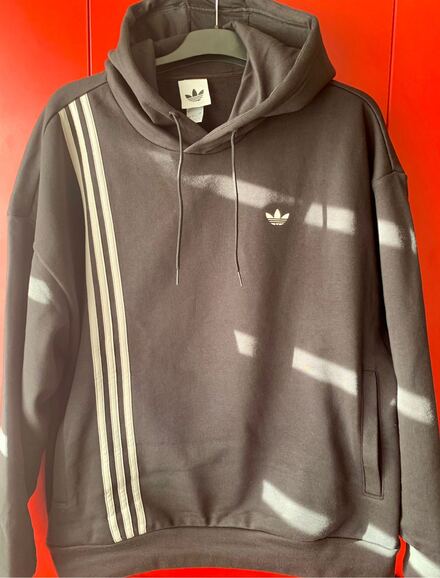 Adidas Çizgili Kapüşonlu Sweatshirt