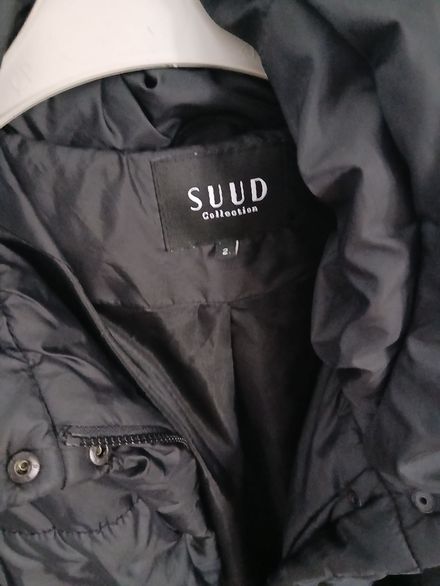 SUUD Kadın Siyah Kemerli Midi KışlıkMont