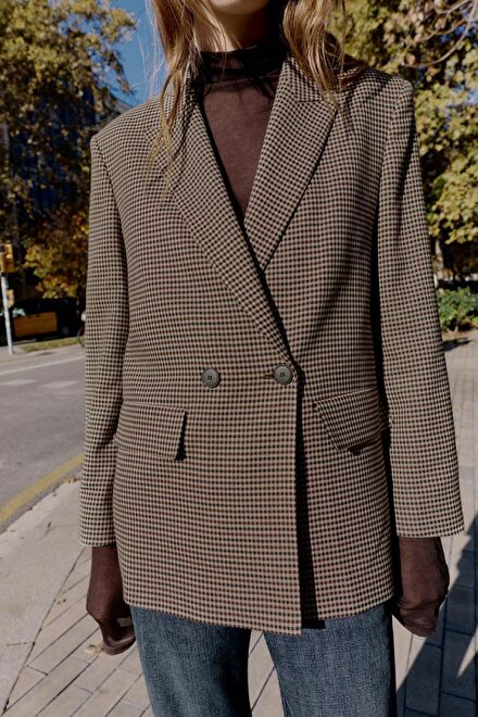 Kareli Blazer Ceket