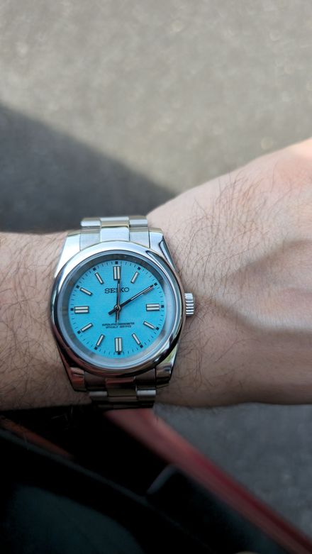 Seiko Mod Tiffany Co & Tudor Blue Lagoon