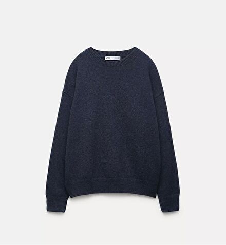 Zara small kaşmir Lacivert Kazak
