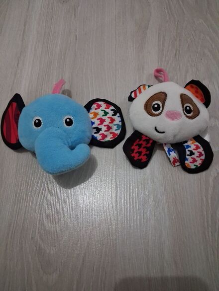 Bebek cırtlı Oyuncak Fil ve Panda