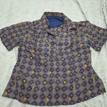 İpek Amerikan Vintage Bluz bw2451