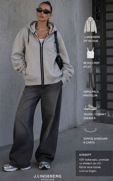 j.lindeberg y2k luxe zip hoodie sweatshi