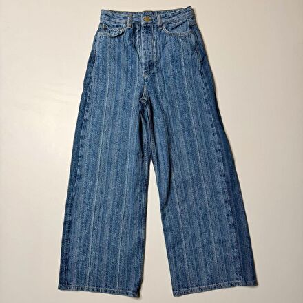 Ganni Striped Baggy Jean