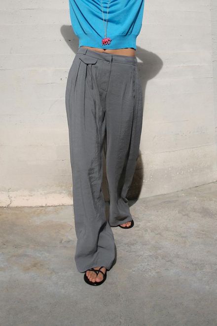 Zara Modal Karışımlı Wide Leg Pantolon M