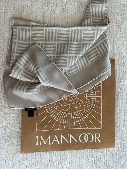 İmannoor iman kare ipek şal