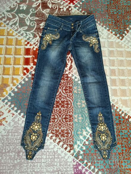 Taşlı jean