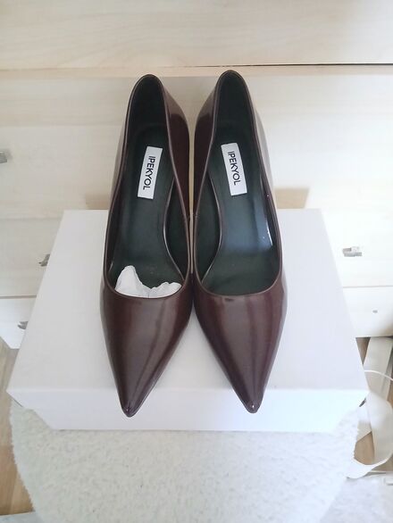 ipekyol Klasik Bordo Stiletto Ayakkabı