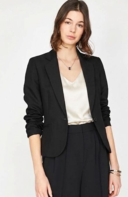 Siyah Koton Blazer Nefis Ceket