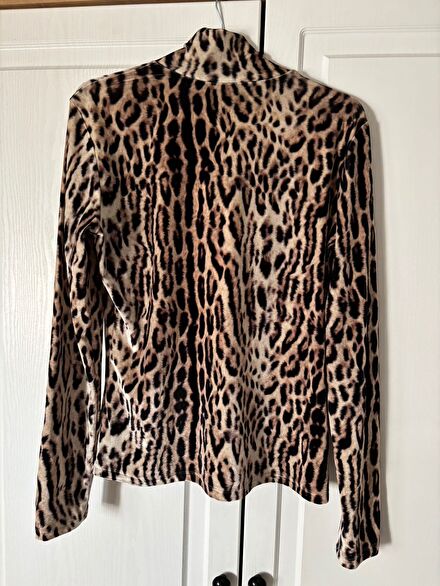 Leopar Desenli Bluz