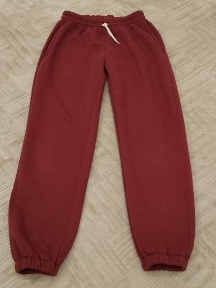Bordo Oysho Eşofman Altı 3 iplik