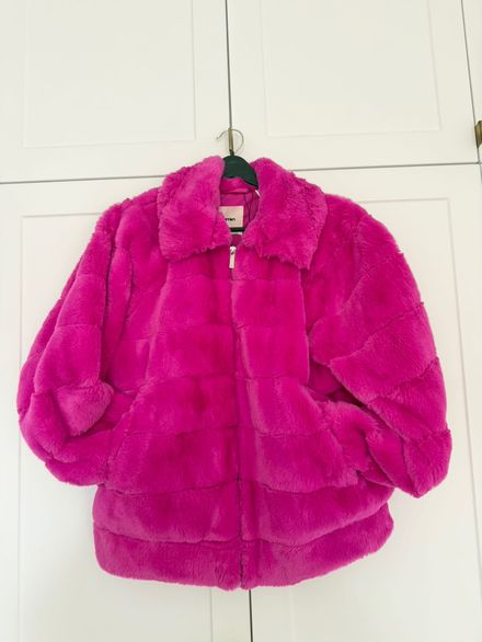Koton pembe peluş mont